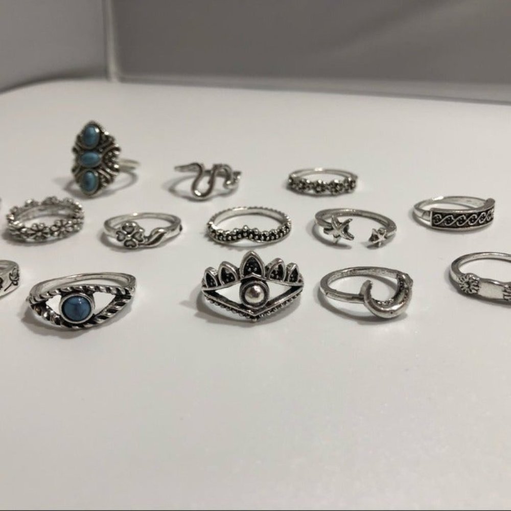 ☀️Boho Silver Ring Set☀️ - Picture 6 of 10